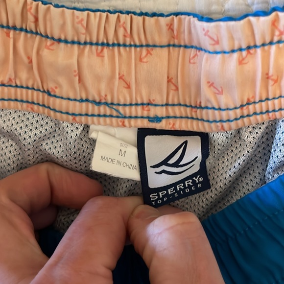 Men’s Sperry Swim Trunks - Blue - Picture 3 of 4
